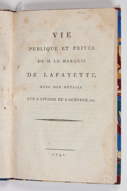 null [Révolution Française] [ANONYME] : Vie publique et privée de M. le Marquis de...