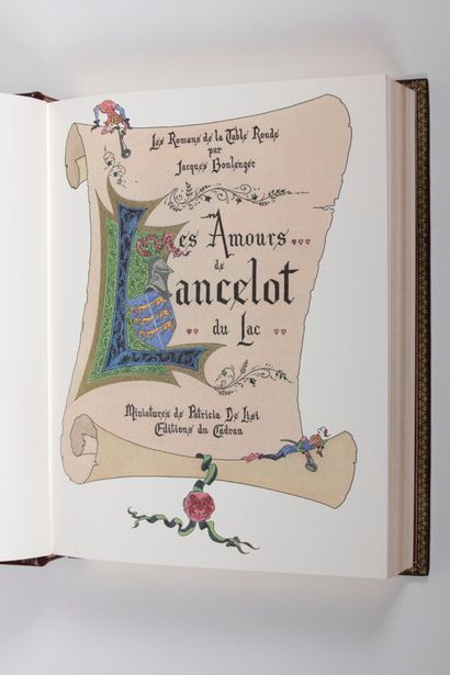 null [BOULENGER (Jacques)] : Les amours de Lancelot du Lac. Miniatures de Patricia...