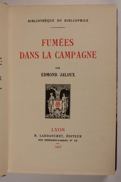 null Un ensemble de quatre livres de littérature bien reliés : 



JALOUX (Edmond) :...
