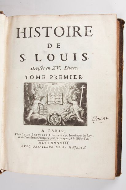 null FILLEAU DE LA CHAISE (Nicolas) : Histoire de S. LOUIS divisée en XV livres....
