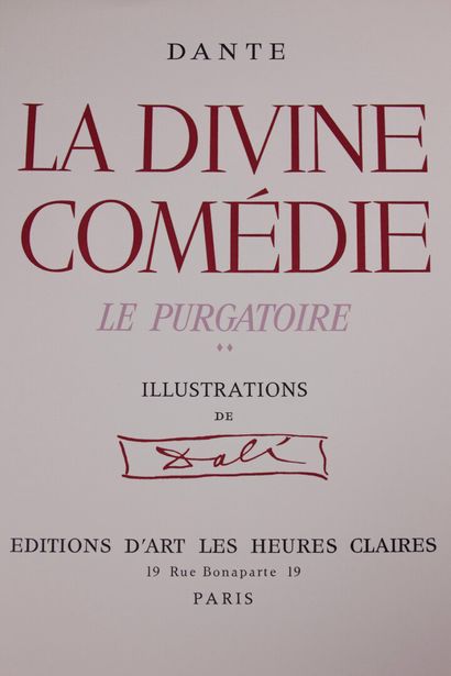 null DANTE ALIGHIERI : La Divine Comédie. L'Enfer - Le Purgatoire - Le Paradis. Illustrations...