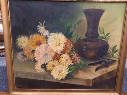 null OUDOT

Nature morte aux dahlias

Signé et daté en bas à droite 1931

53 x 63...