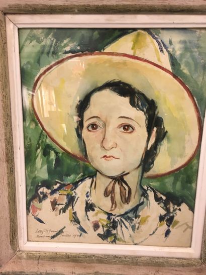 null Lily STEMMER

Autoportrait

Aquarelle sur carton

Signé et daté 1940

53 x 45...