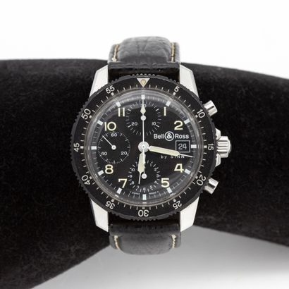 null BELL & ROSS by SINN 1030233 Pilot chronograph. Montre bracelet homme. Boîtier...