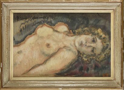 null Pierre COMBET-DESCOMBES (1885-1966)

Nu féminin allongée

Pastel sur papier

41...