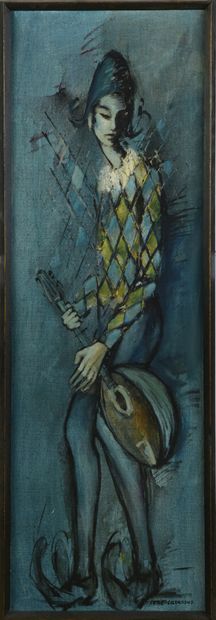 null René CAZASSUS (1932)

Arlequin 

Huile sur toile

121 x 40 cm