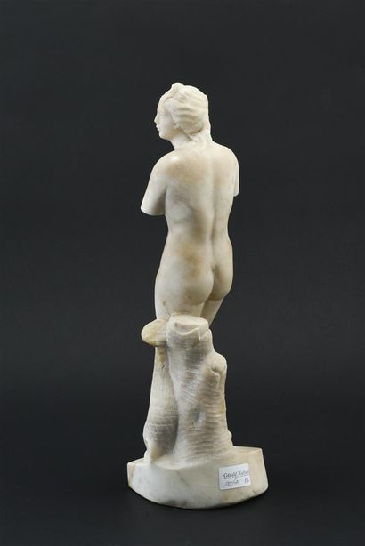 null D'après l'Antique Venus callipyge en albâtre 

19ème siècle

H : 44 cm

(accidents...
