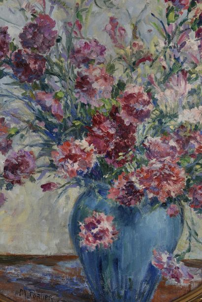 null Marguerite PORTIER (1893-1992)

Oeillets dans un vase bleu

huile sur toile

86...