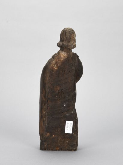null Figure d'ecclésiastique en chêne sculpté

17ème siècle 

H : 37 

(trous de...