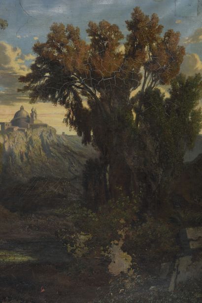 null Paul Emile BALFOURIER (1816-1876)

Le Parc CHIGI

Huile sur toile

90 x 118...