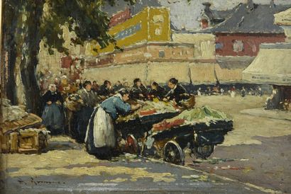 null André GIMENO (1879 - )

Marché à Paris

Deux huiles sur carton, signée

16 x...