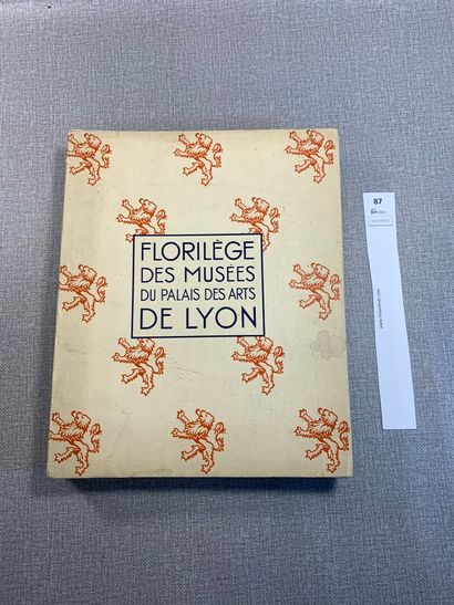 null Florilèges des Musées du Palais des Arts de Lyon. 1 volume in-4. Un des 60 exemplaires...