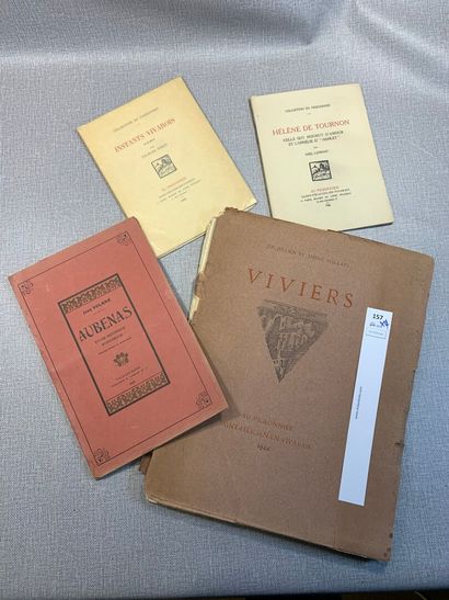 null [Ardèche et Vivarais]. Un ensemble de 4 volumes ou plaquettes dont : Viviers...