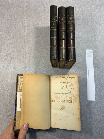 null Arsène Houssaye. Galerie du XVIIIe siècle. 4 volumes reliés cuir. Paris, 1874....