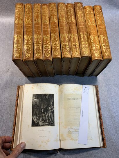 null Victor Hugo. 11 volumes in-8 en demi-reliure romantique. Furne, Paris.
