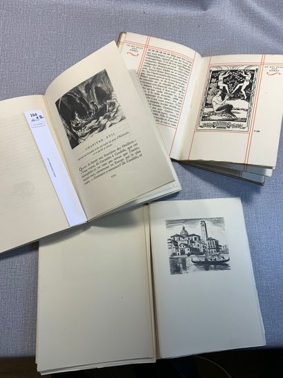 null Voltaire. Un ensemble de 2 volumes : Candide, illustré par Constant Le Breton,...
