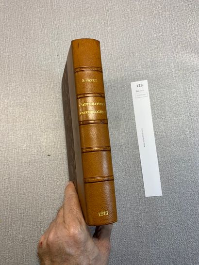 null Pierre Janet. L'automatisme psychologique. Paris, 1910. Demi-reliure cuir. Livre...