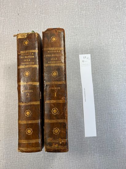 null Sprengel et Geiger. Essai d'une histoire pragmatique de la médecine. 2 volumes...