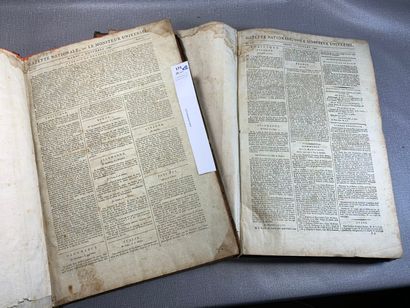 null [Révolution Française]. Gazette nationale, ou le Moniteur universel. 2 volumes...