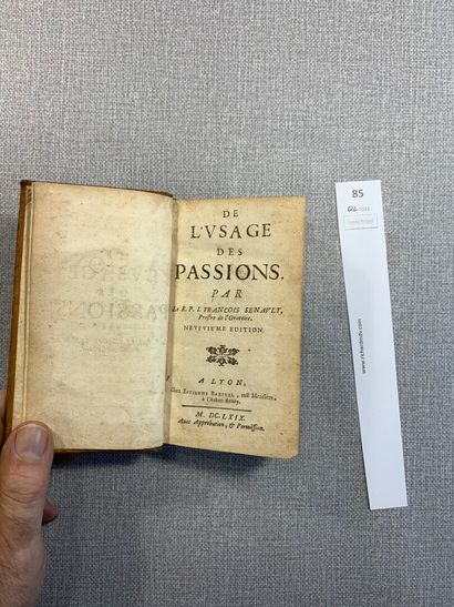 null François Senault. De l'usage des passions. Lyon, 1669.