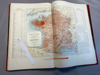 null Gustave Heuzé. Atlas de la France agricole. Paris, 1875. 1 volume grand in-folio...