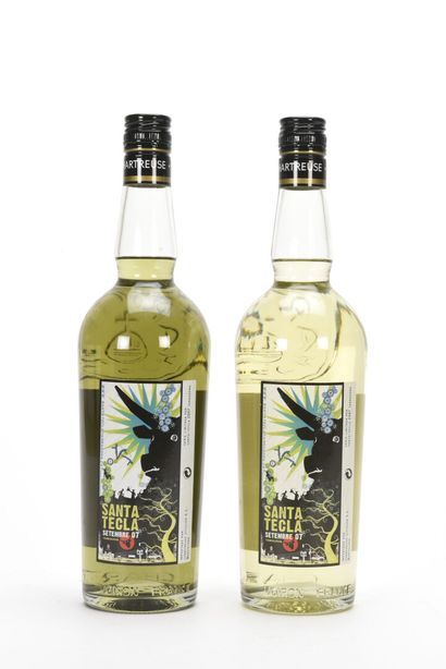 null 1 B CHARTREUSE VERTE SANTA TECLA Edition limitée 70 cl % 55% (pour les festivités...