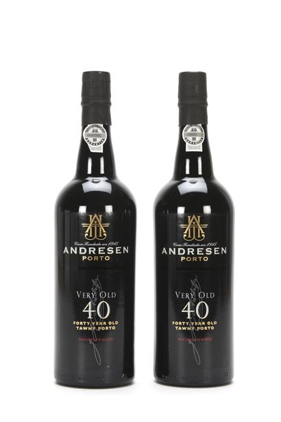 null 2 B PORTO VERY OLD 40 ANS D'ÂGE 75 cl 20% Andresen NM