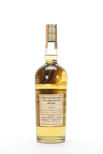 null 1 B CHARTREUSE JAUNE VOIRON DISTILLÉE EN 1975 POUR L'ANNÉE SAINTE 75 cl 40%...