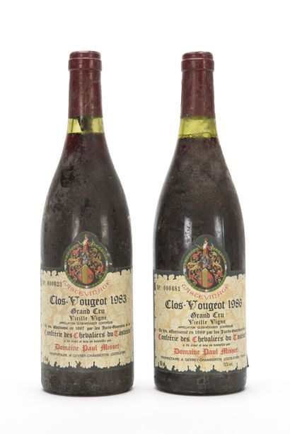 null 1 B CLOS-VOUGEOT VIEILLES VIGNES TASTEVINÉ (Grand Cru) Paul Misset 1983

1 B...