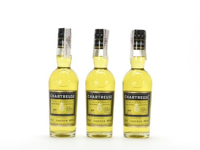 null 3 1/2 B CHARTREUSE JAUNE JUEGOS MÉDITERRANEOS 2018 35 cl 40% (timbre fiscal...