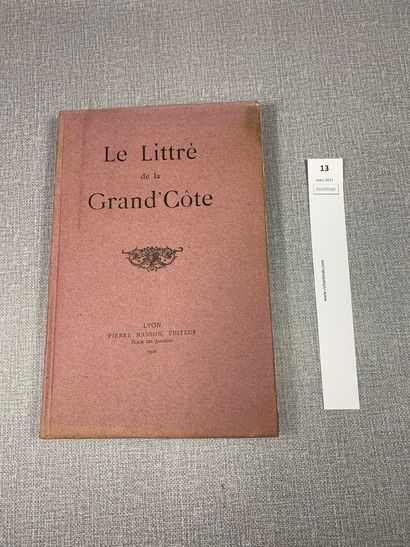 Nizier du Puitspelu. Le Littré de la Grand'Côte....