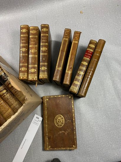 null Un ensemble de 20 volumes reliés cuir, première moitié XIXe, dont : OEuvres...