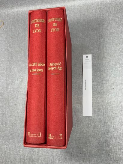 null Histoire de Lyon, par PELLETIER. 2 volumes reliés toile sous un emboitage c...