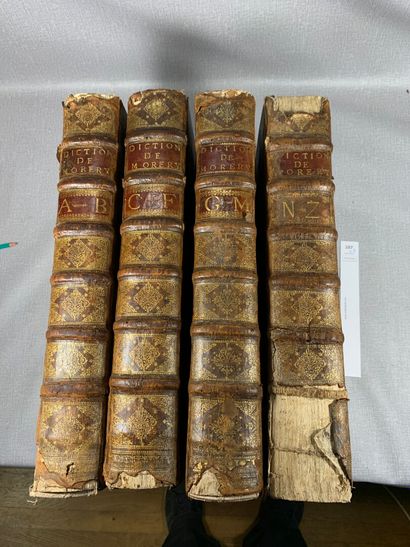 null Le grand dictionnaire historique de Moreri. 4 volumes in-folio (complet). Accidents...