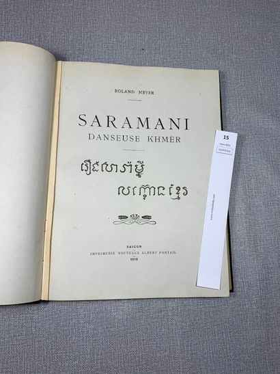 Roland Meyer. Saramani, danseuse khmer. Imprimé...