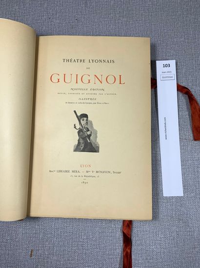 null Théâtre lyonnais de Guignol. Nouvelle édition illustrée. Lyon, 1890. Bel ét...