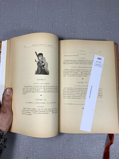 null Théâtre lyonnais de Guignol. Nouvelle édition illustrée. Lyon, 1890. Bel ét...