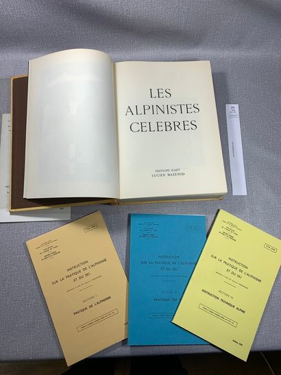 null [Montagne et alpinisme]. Un ensemble de 2 volumes dont : Les alpinistes célèbres,...