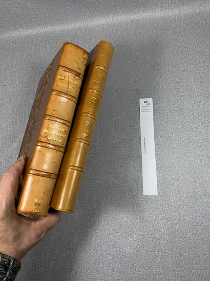 null [Lyon]. Un ensemble de 2 volumes : Histoire de l'hôpital de la Charité de Lyon...