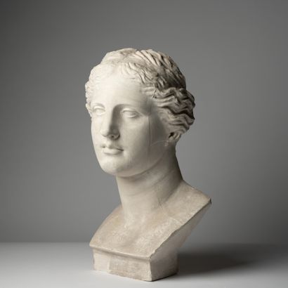 null Plâtre d'atelier, Buste de Venus

épreuve en plâtre 

Fin 19ème siècle

50 x...