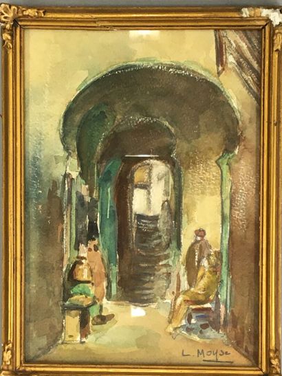 null Léon MOYSE (1873-1955)

Scène de souk

aquarelle sur papier

Signée en bas à...