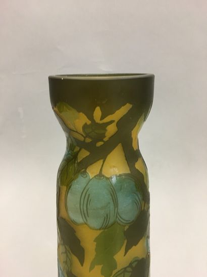 null Vase GALLE signature apocryphe à décor de prunes

H : 24 cm