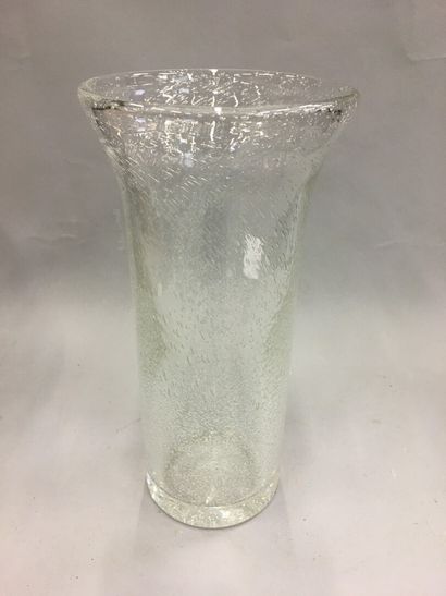 null Vase en verre bullé dans le goût de Biot 

H : 34 cm