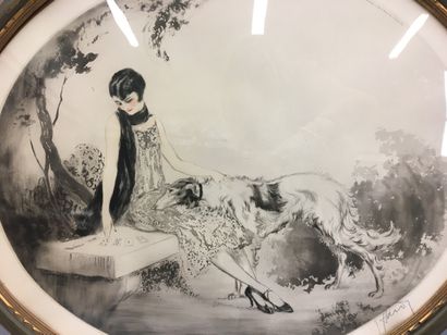 null J. Hardy

Lithographie 

Jene femme au chien

Epreuve d'artiste

58 x 49 cm