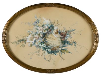 Jean-Marie REIGNIER (1815-1886) 
Bouquet...