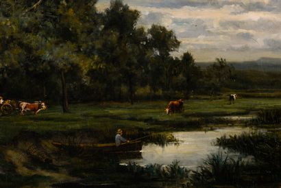 null Gustave ALLEMAND (1846-1888)

L'étang de Charly (Rhône)

Huile sur toile

Signée...