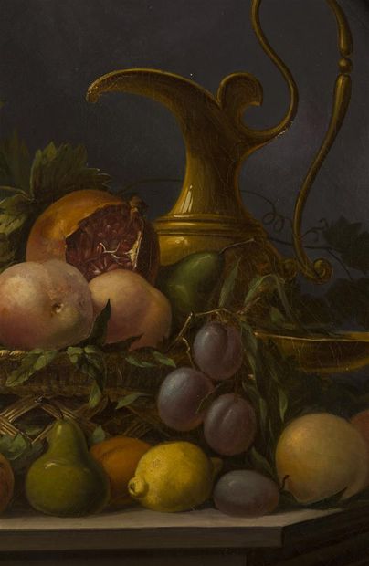 null Mathieu BERGER (Ecole lyonnaise 19eme siècle)

Nature morte aux fruits et corbeille...
