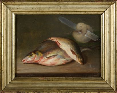 null Saintin François JOZAN (1797-1867) 

Paire de nature morte aux poissons

Huiles...