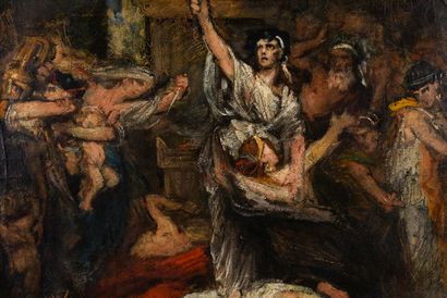 null Gabriel GRUCHY (1831-1906)

La chute de Troie

huile sur toile marouflée sur...