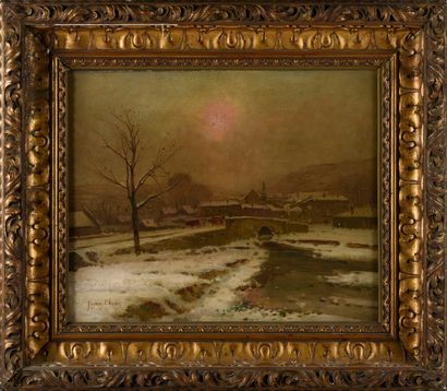 null Fleury CHENU (1833-1915)

Paysage de neige dans le beaujolais

Huile sur toile

Signée...